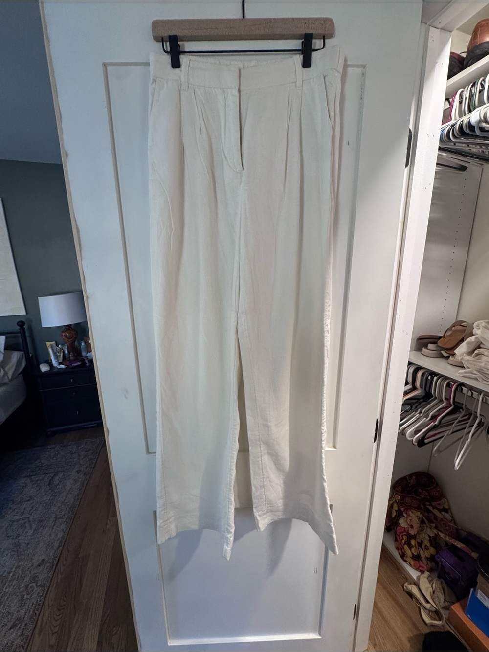 Abercrombie & Fitch Sloane Linen Blend Pants - Picture 2 of 3